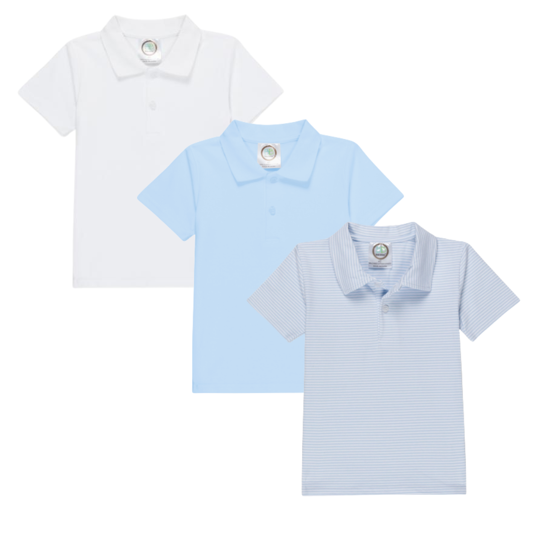 4th of July - Boys Short Sleeve Polo