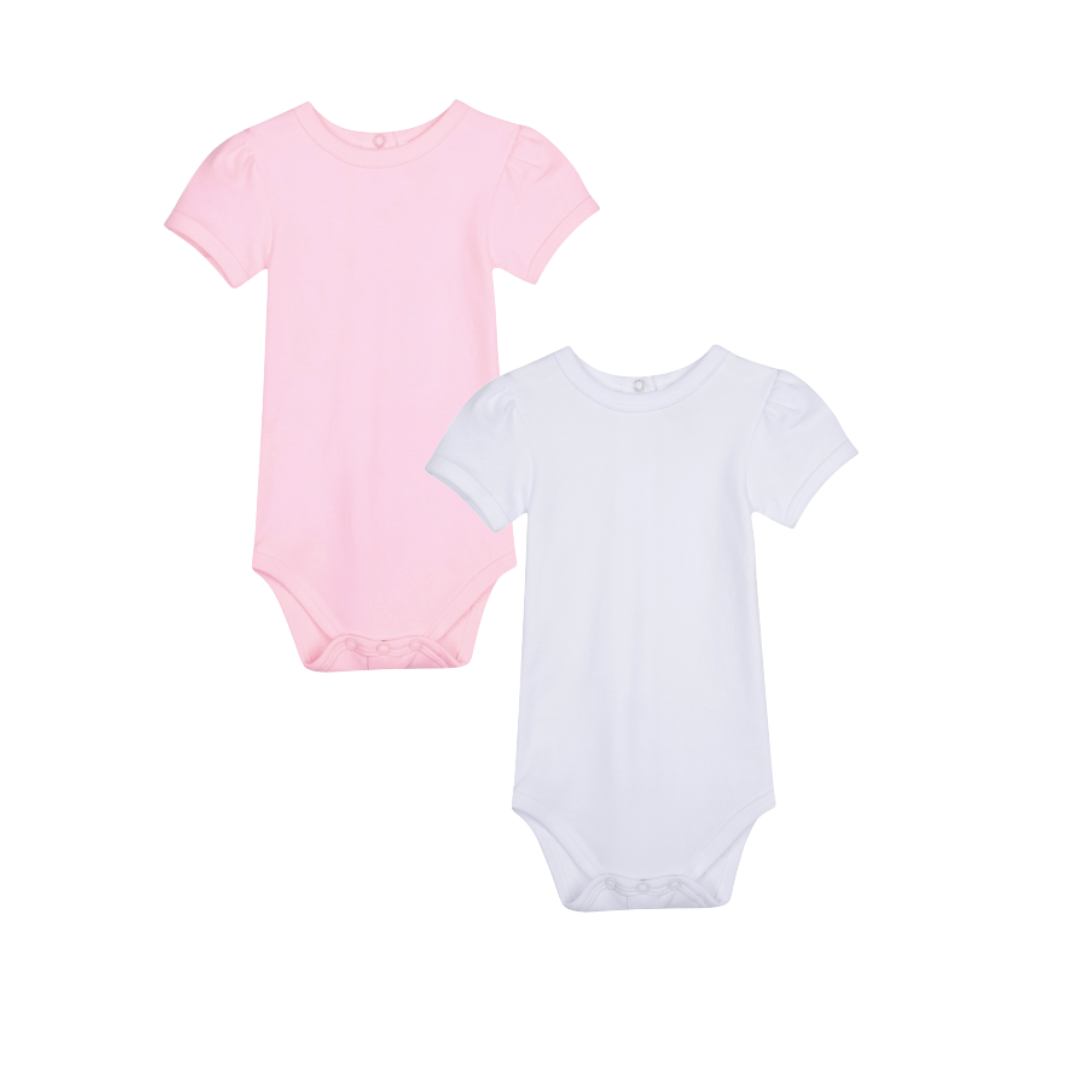 Baby Girls Puff Sleeve Bodysuit