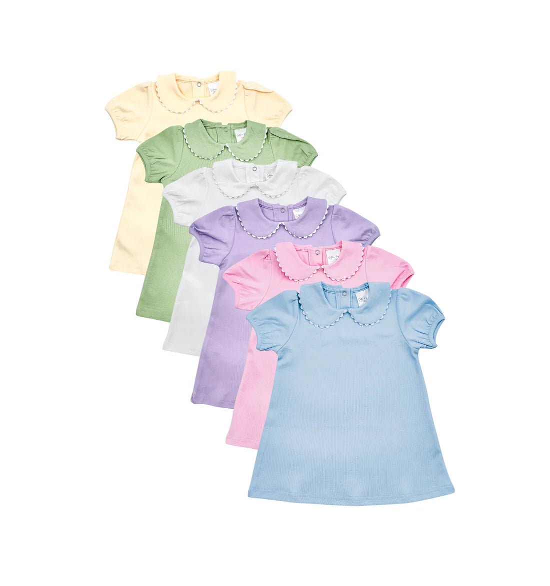 Fall Peter Pan Collar Scalloped Dress