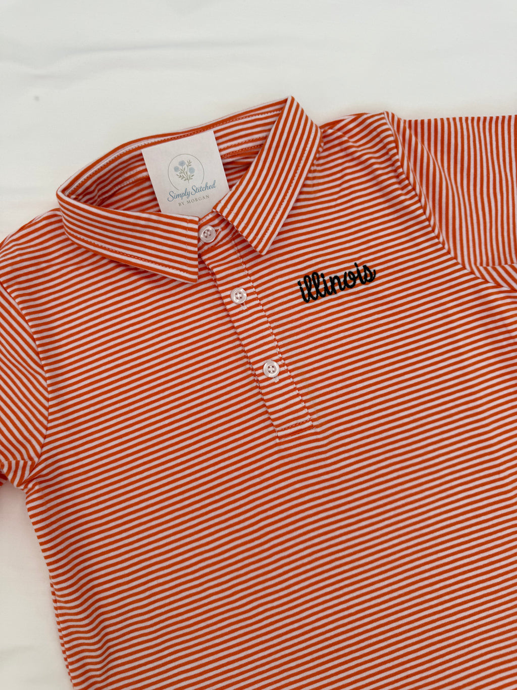 Illinois Striped Polo