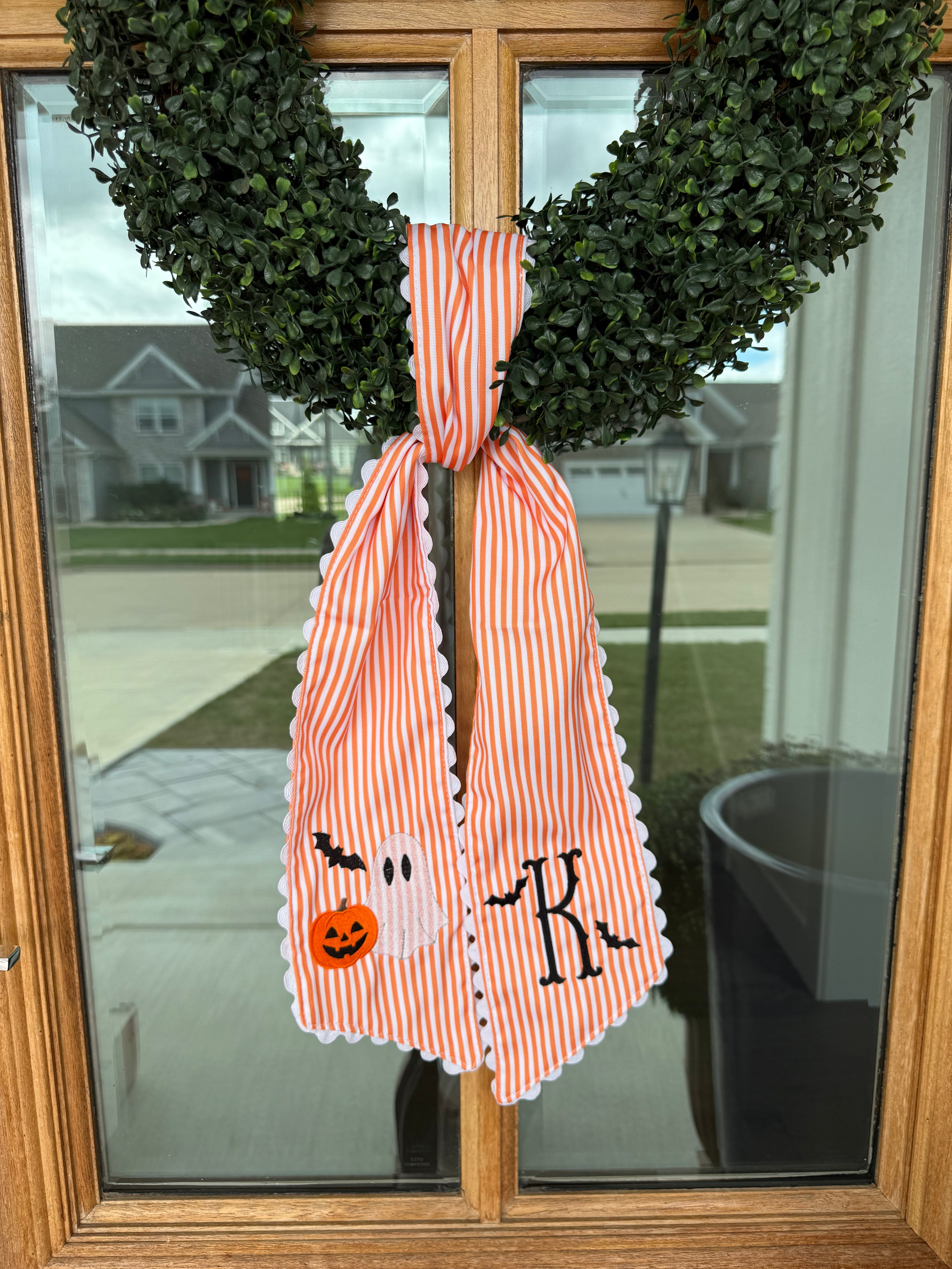 Halloween Wreath Sash