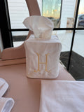Linen Tissue Box Cover