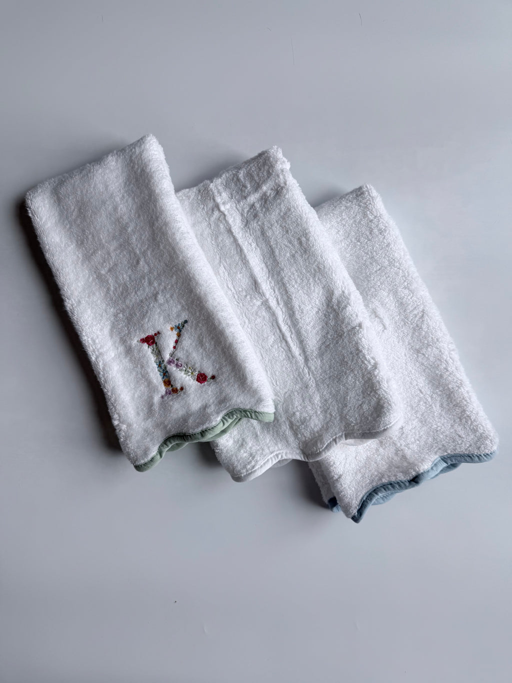 Scalloped Hand Towels