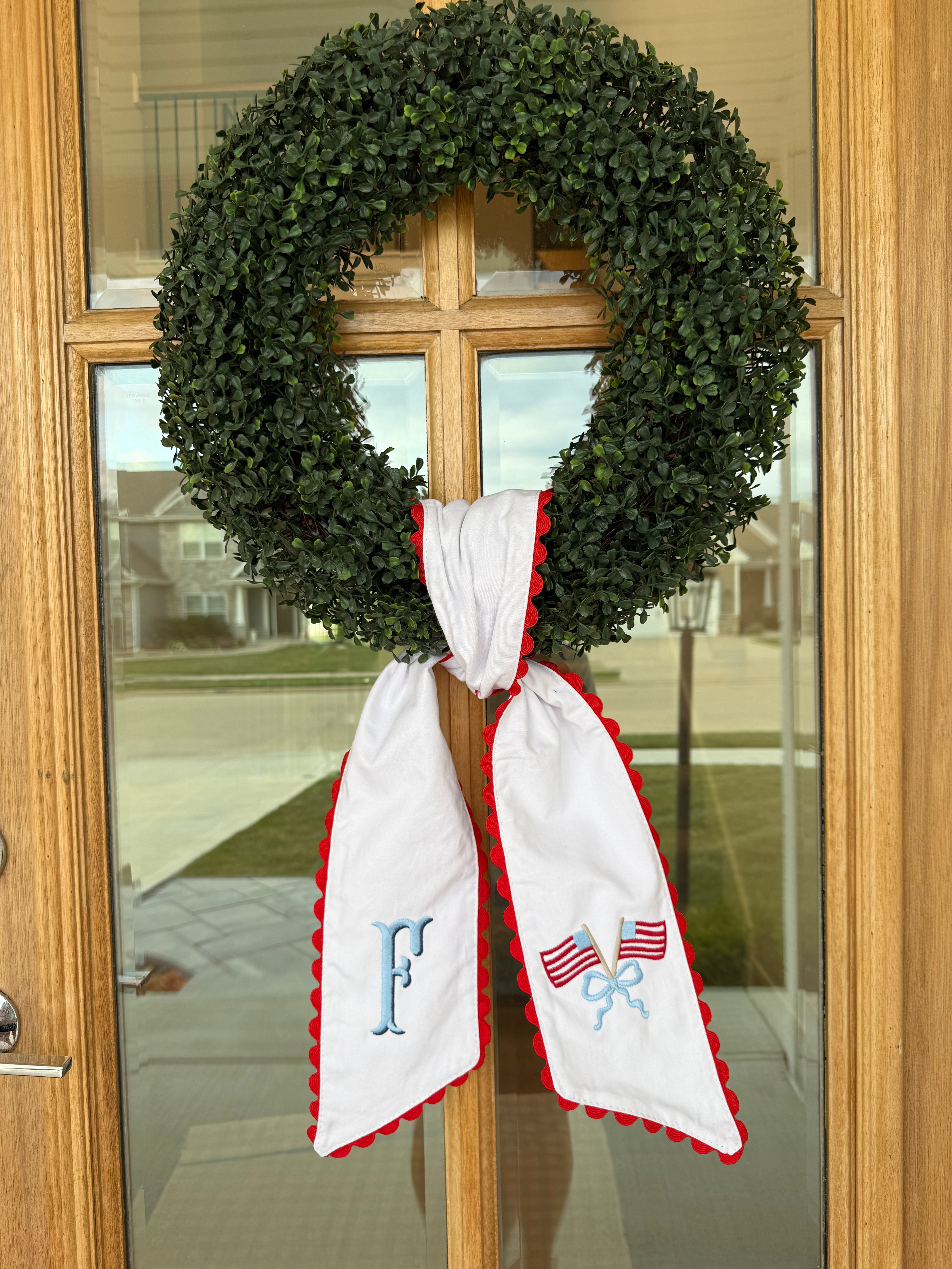 4th of July - Wreath Sash