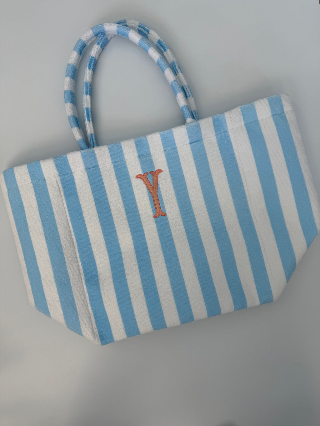 Striped Terry Tote Bag