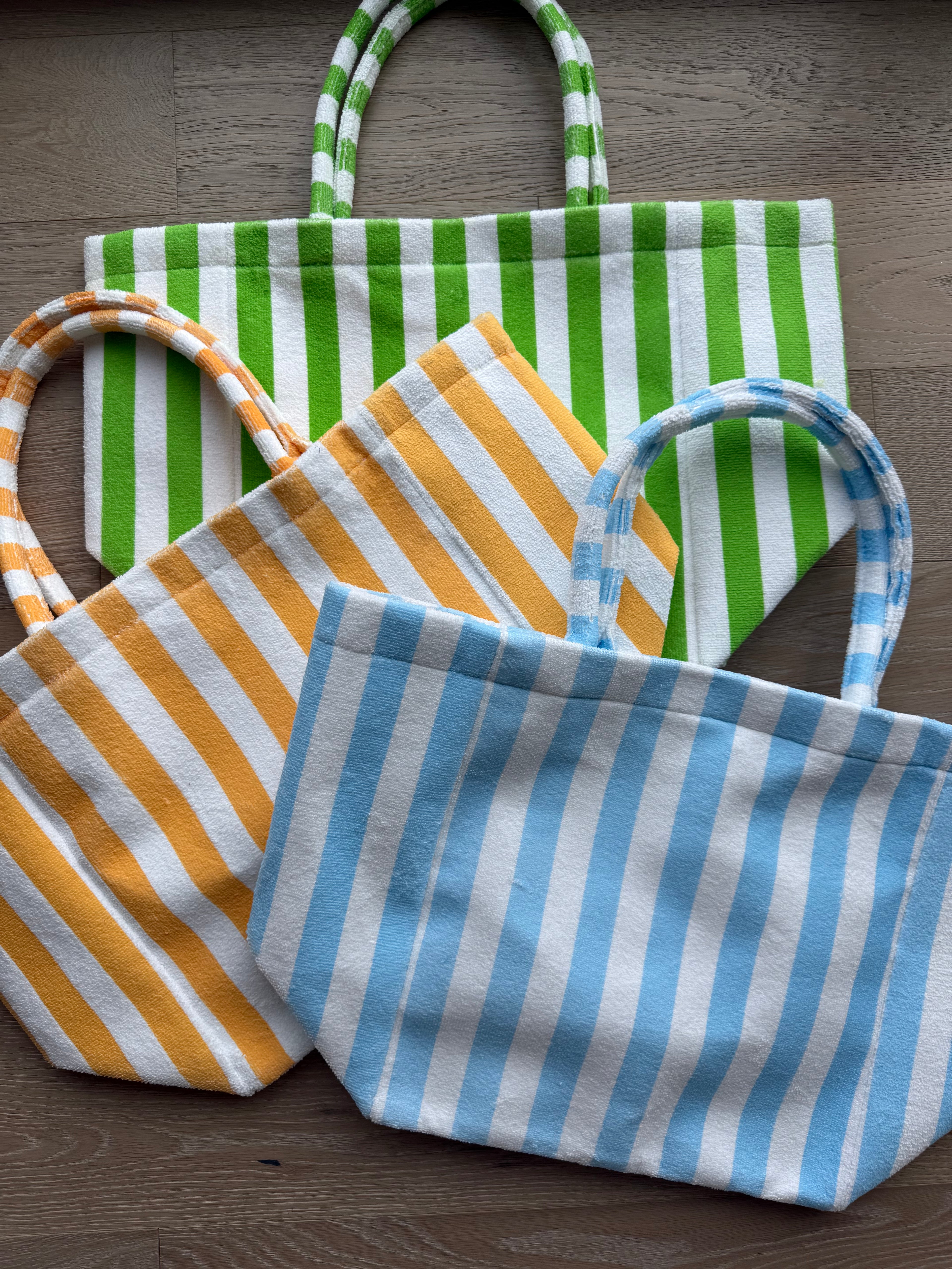 Striped Terry Tote Bag